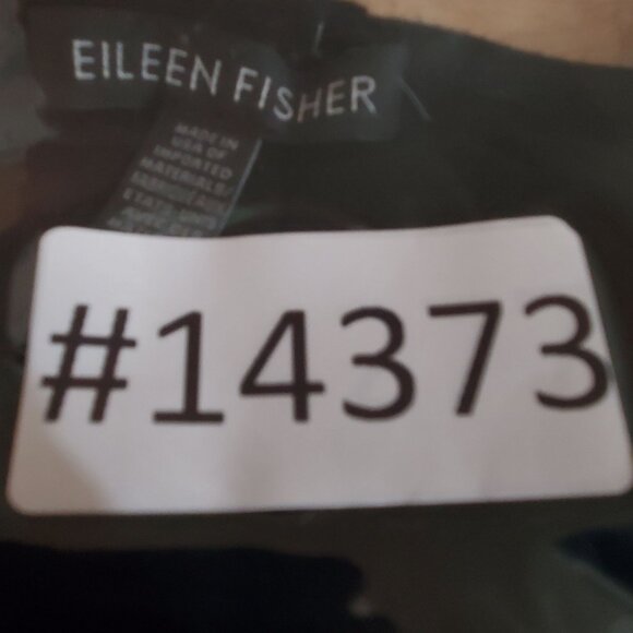 Eileen Fisher Dress Womens Large Black Long Sleeve Relaxed Fit Viscose Stretchy - Picture 9 of 9